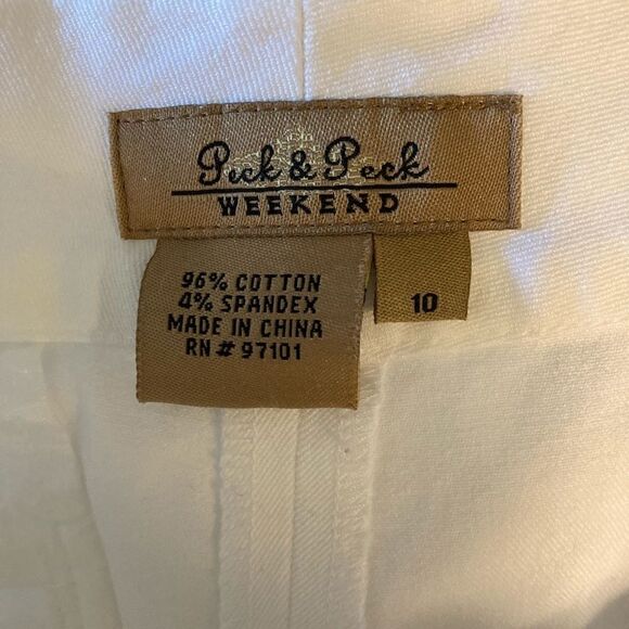 White Crop Pants | 10 | Peck & Peck - Picture 7 of 7